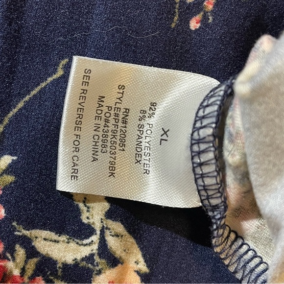 Pink Rose Navy Ruffled Dress - Picture 5 of 5